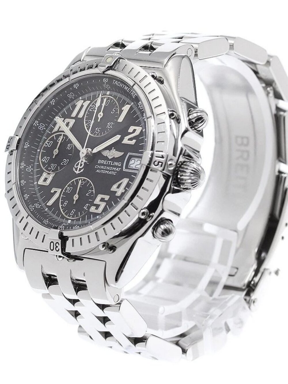 BREITLING Chronomat Blackbird A13350 Date black Dial Automatic Men's_956954